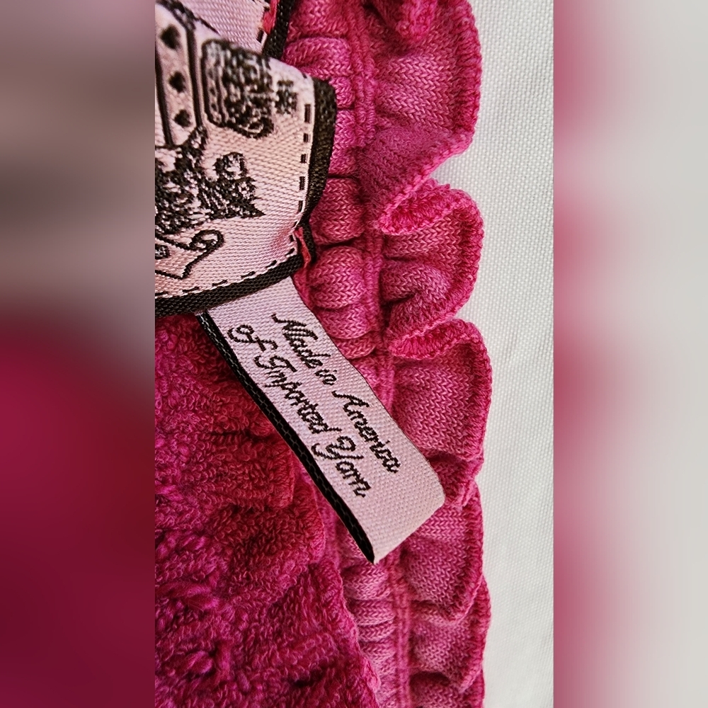 Juicy Couture Bright Pink Smocked Strapless Top (sz small/petite) - Picture 5 of 14